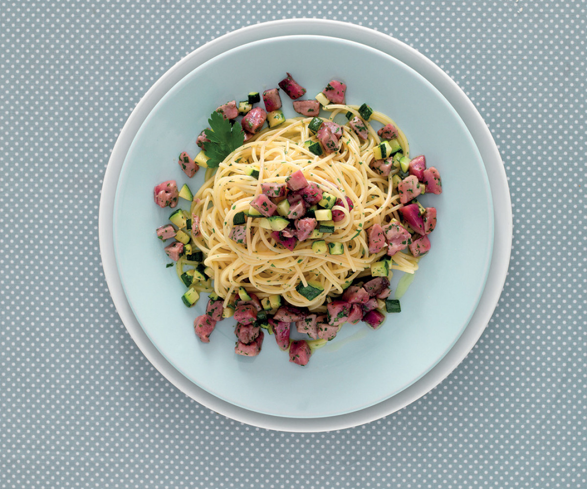 Spaghettini With Raw Tuna and Zucchini Recipe La Cucina Italiana