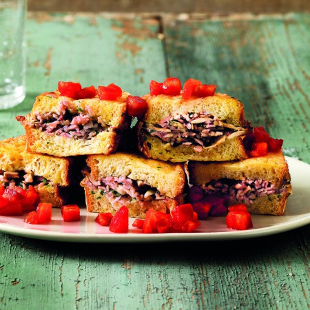 Grilled Prosciutto Porcini Sandwiches