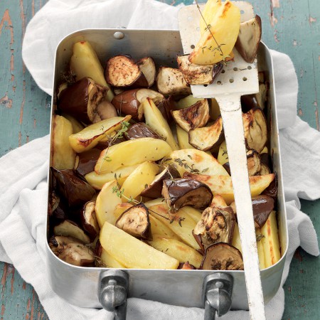 Potato and Eggplant Roast with Thyme