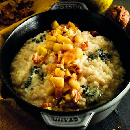 Risotto with Reinette Apple and Gorgonzola
