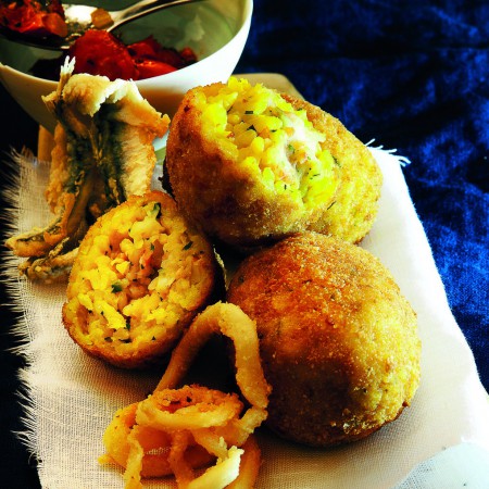 Seafood Croquettes and Fried Fish