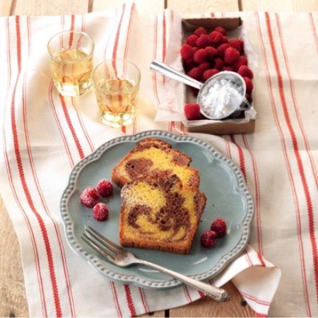 Two-Tone Raspberry Cake