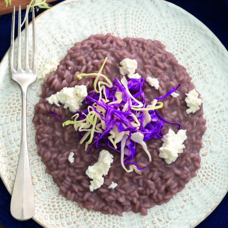 Risotto with Bonarda and Orange-Scented Cabbage