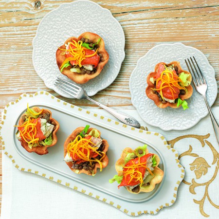 Seafood Parcels in Crunchy Baskets
