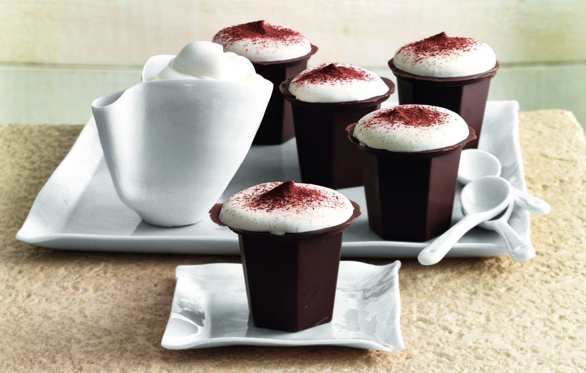Chocolate Cups with Cappuccino Mousse-image