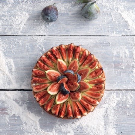 Vanilla Cream Crostata with Figs