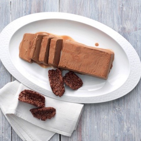 Mocha Ice Cream with Crispy Tegole Cookies