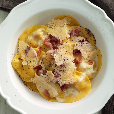 Ravioli Carbonara