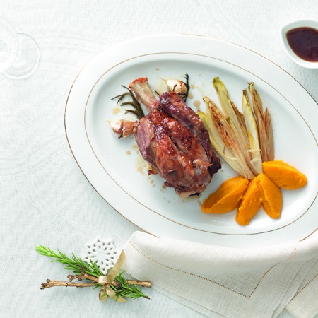 Pork Shank with Pumpkin Purée