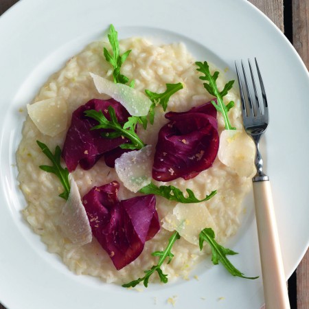 Lemon Risotto with Bresaola and Arugula