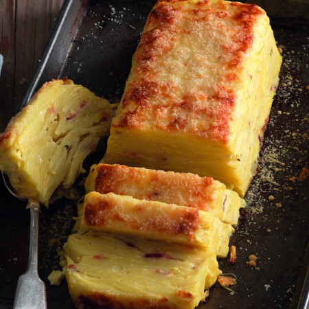 New Potato and Pancetta Flan