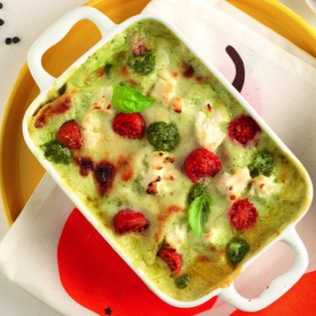 Pesto and Ricotta Lasagna