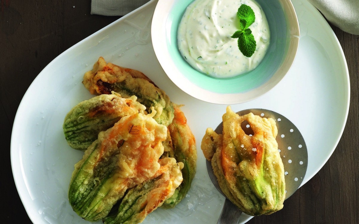 Squash Blossoms in Chickpea Batter-image
