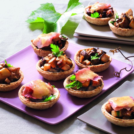 Whole Wheat Tartlets with Porcini Mushrooms