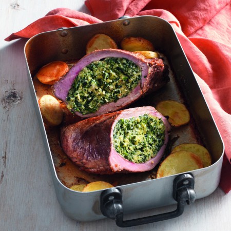 Tri-Tip with Spinach