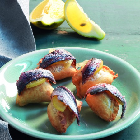 Fried Dumplings with Anchovies and Caramelized Lemon