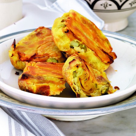 Crispy Asparagus and Spring Onion Pastries
