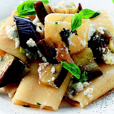 Paccheri With Ricotta and Eggplant
