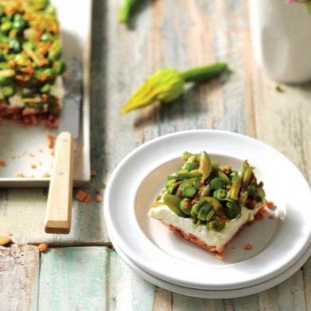 Cheesecake with Baby Zucchini