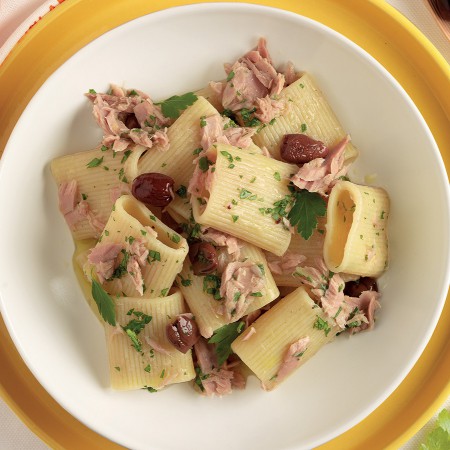 Mezzi Paccheri With Tuna and Lemon