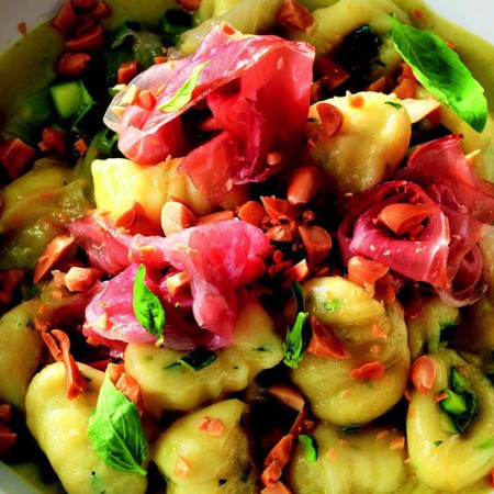 Tarragon Gnocchi With Zucchini Puree