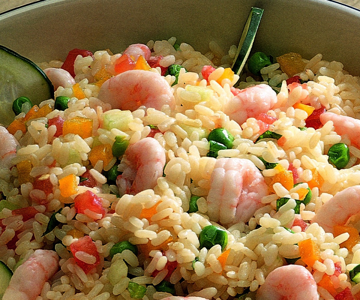 Rice Salad with Shrimp Recipe - La Cucina Italiana