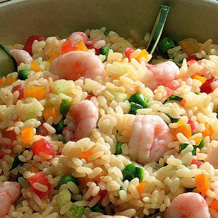 Rice Salad with Shrimp