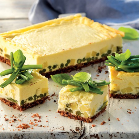 Savory Green Bean Cheesecake