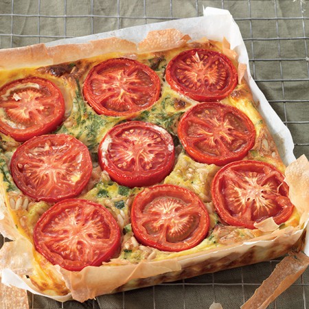 Tomato and Leek Quiche