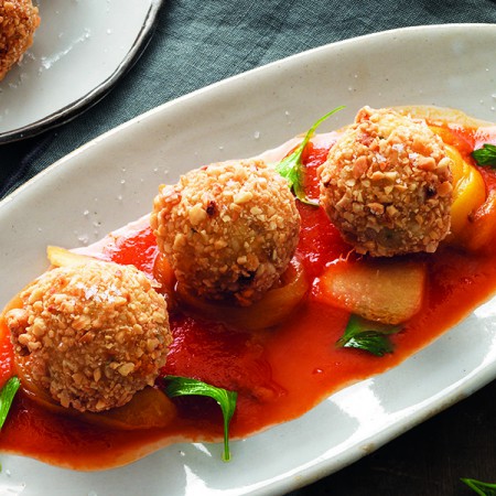 Octopus Balls in Red Sauce