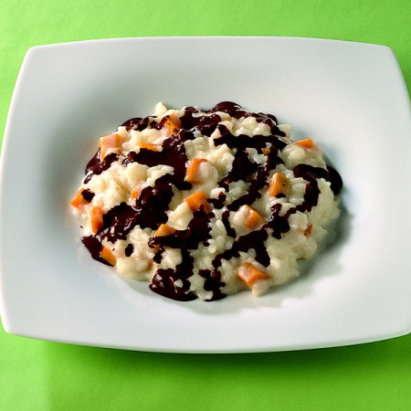 Risotto with Cacao Sauce