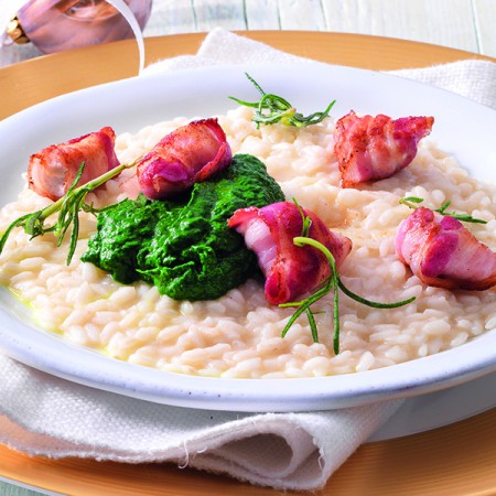 Crispy Chicken Risotto