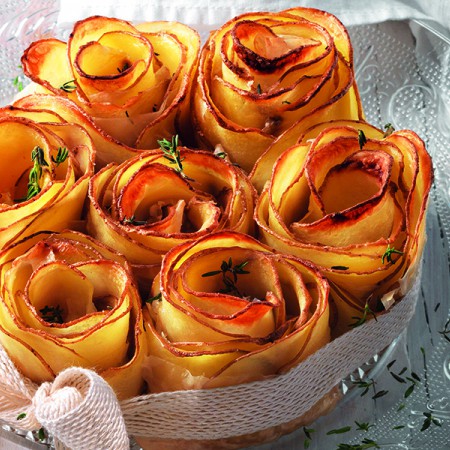 Potato Roses with Phyllo Dough