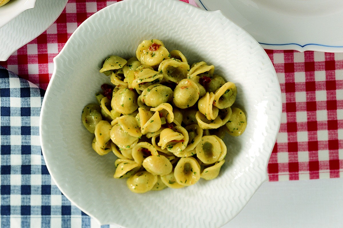 Orecchiette With Anchovies and SunDried Tomatoes Recipe La Cucina