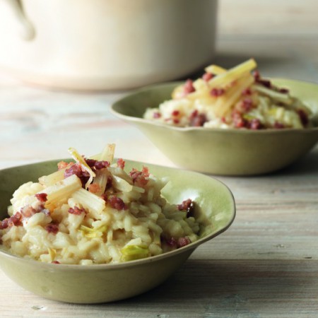 Sausage Risotto with Globe Artichoke