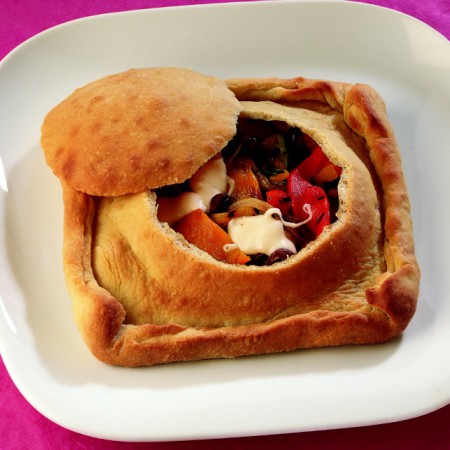 Covered Vegetable Pizza Pie