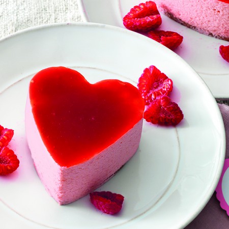 Raspberry Mousse Hearts