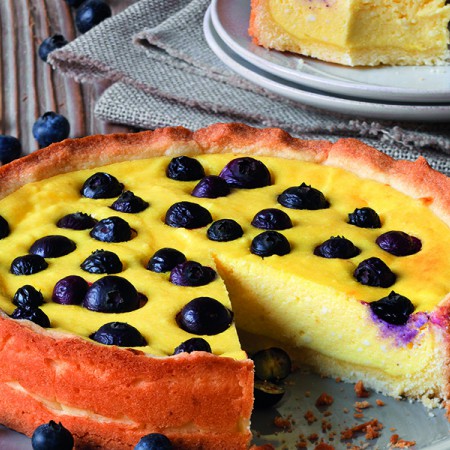 Ricotta Cake with Blueberries