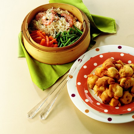 Fried Chicken and Veggie Bites