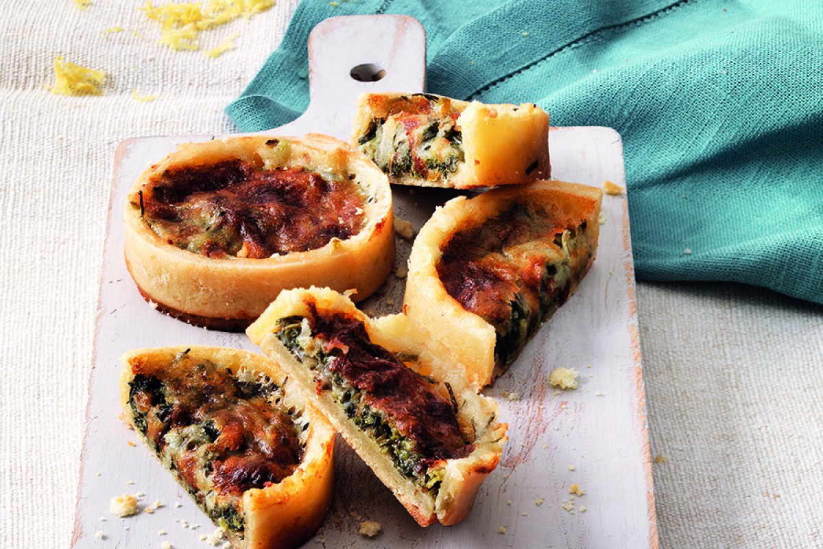 Stracchino and Agretti Tartlets-image