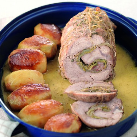 Roast Veal Stuffed with Artichokes