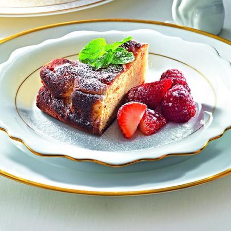 Almond Ricotta Cake with Strawberries