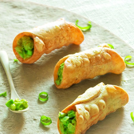 Asparagus Stuffed Cannoli