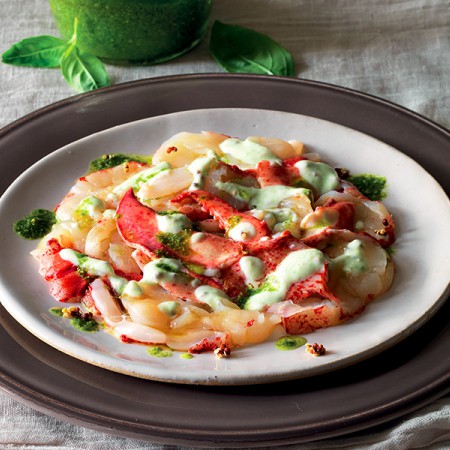 Lobster Carpaccio with Yogurt Dressing