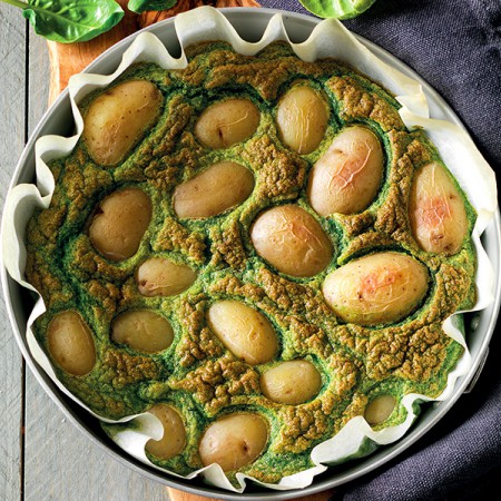 Spinach Frittata and New Potatoes