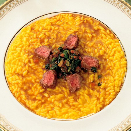 Golden Risotto with Lamb