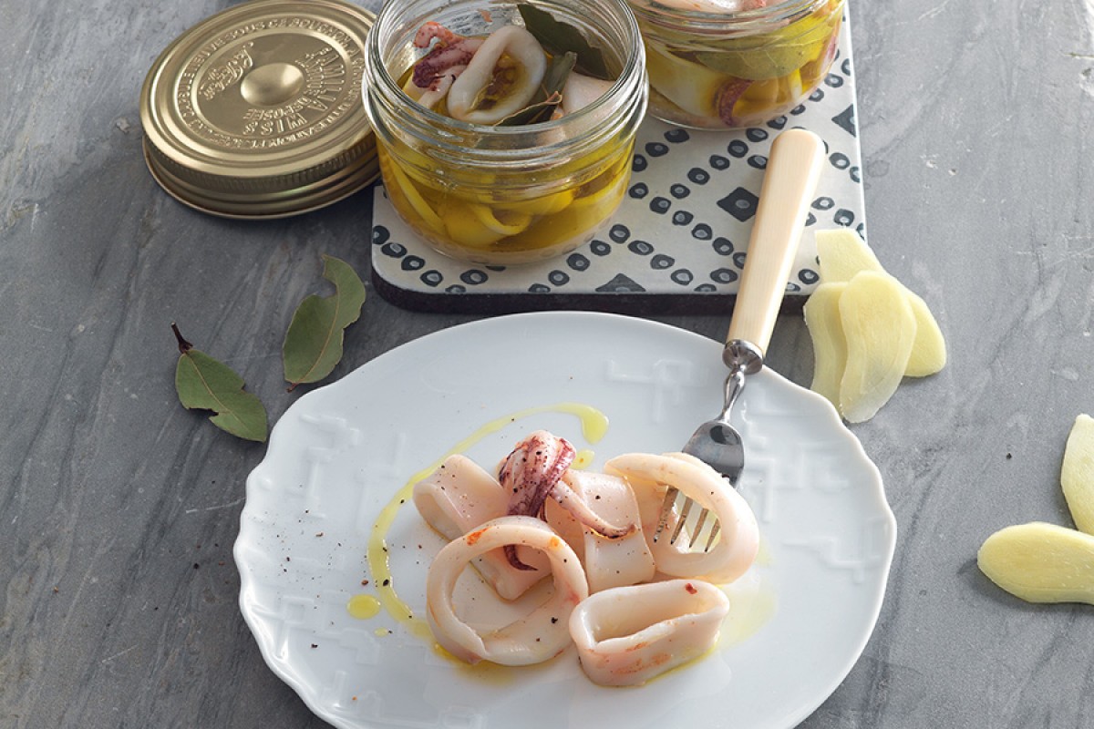 Potted Squid with Ginger and Bay Leaf Recipe La Cucina Italiana