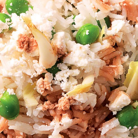Rice Salad with Fava Beans, Endive and Quartirolo Cheese