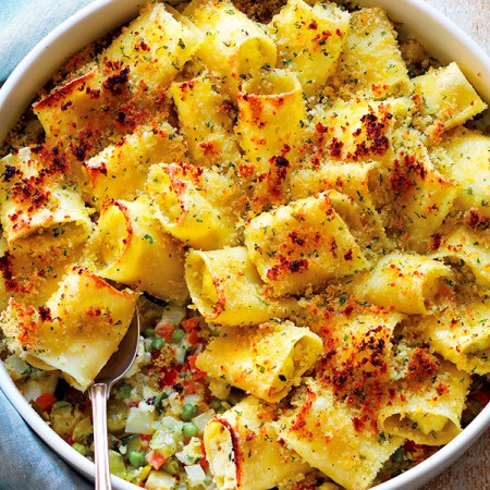 Paccheri Stuffed With Vegetable Ragù