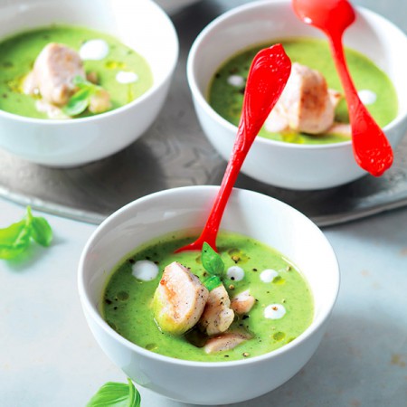 Chicken with Zucchini Velouté